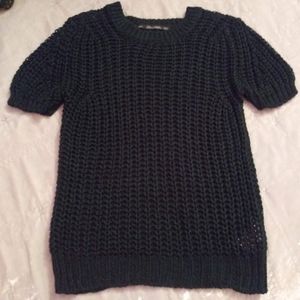 Zara Knit loose knit short sleeved sweater